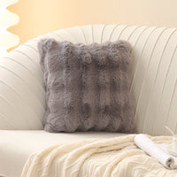 HKM-818131 Nordic Square Throw Pillow Cover for Living Room - 45x45cm, Beige, Light Camel, Pink, Ink Grey