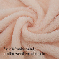HKM-818323 3D Christmas Digital Printed Plush Blanket with Hat - Soft White Shu Cotton Velvet and Arctic Velvet