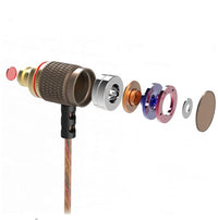 HKM-818387 In-Ear Headphones with Metal Subwoofer for Music & Calls, Dynamic Sound, Noise Cancelling, 3.5mm Plug