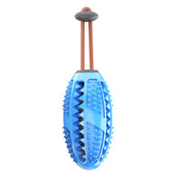 HKM-818451 New Pet Dog Food Leakage Ball Toothbrush Elastic Rubber Ball Molar Bite Resistant Pet Interactive Toy Supplies