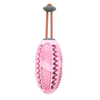HKM-818451 New Pet Dog Food Leakage Ball Toothbrush Elastic Rubber Ball Molar Bite Resistant Pet Interactive Toy Supplies