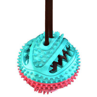 HKM-818451 New Pet Dog Food Leakage Ball Toothbrush Elastic Rubber Ball Molar Bite Resistant Pet Interactive Toy Supplies