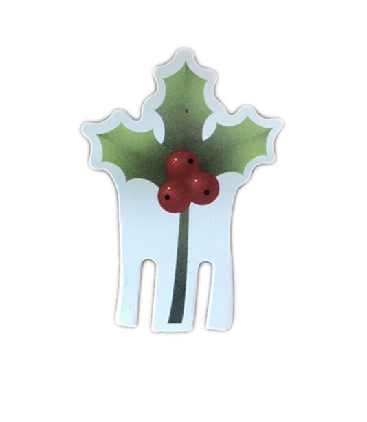HKM-818451 Santa Hat Wine Glass Covers - 10 Pcs Non-Woven Fabric Christmas Decor for Parties