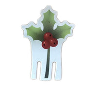 HKM-818451 Santa Hat Wine Glass Covers - 10 Pcs Non-Woven Fabric Christmas Decor for Parties