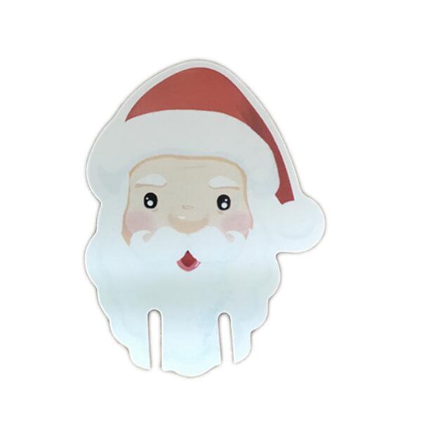 HKM-818451 Santa Hat Wine Glass Covers - 10 Pcs Non-Woven Fabric Christmas Decor for Parties
