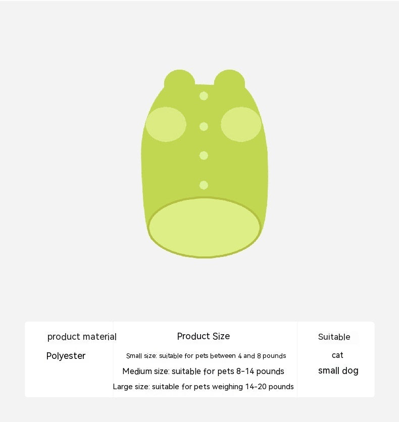 HKM-818579 Fluorescent Green Winter Vest for Cats and Dogs with Scarf - Anti-Lint Polyester Fiber Apparel