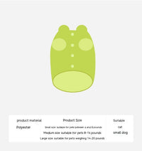 HKM-818579 Fluorescent Green Winter Vest for Cats and Dogs with Scarf - Anti-Lint Polyester Fiber Apparel