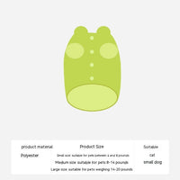 HKM-818579 Fluorescent Green Winter Vest for Cats and Dogs with Scarf - Anti-Lint Polyester Fiber Apparel