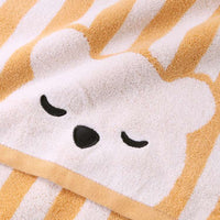 HKM-818579 Multicolor Cartoon Baby Bath Towel - Soft, Absorbent Pure Cotton, Ideal for Gentle Drying