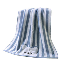 HKM-818579 Multicolor Cartoon Baby Bath Towel - Soft, Absorbent Pure Cotton, Ideal for Gentle Drying