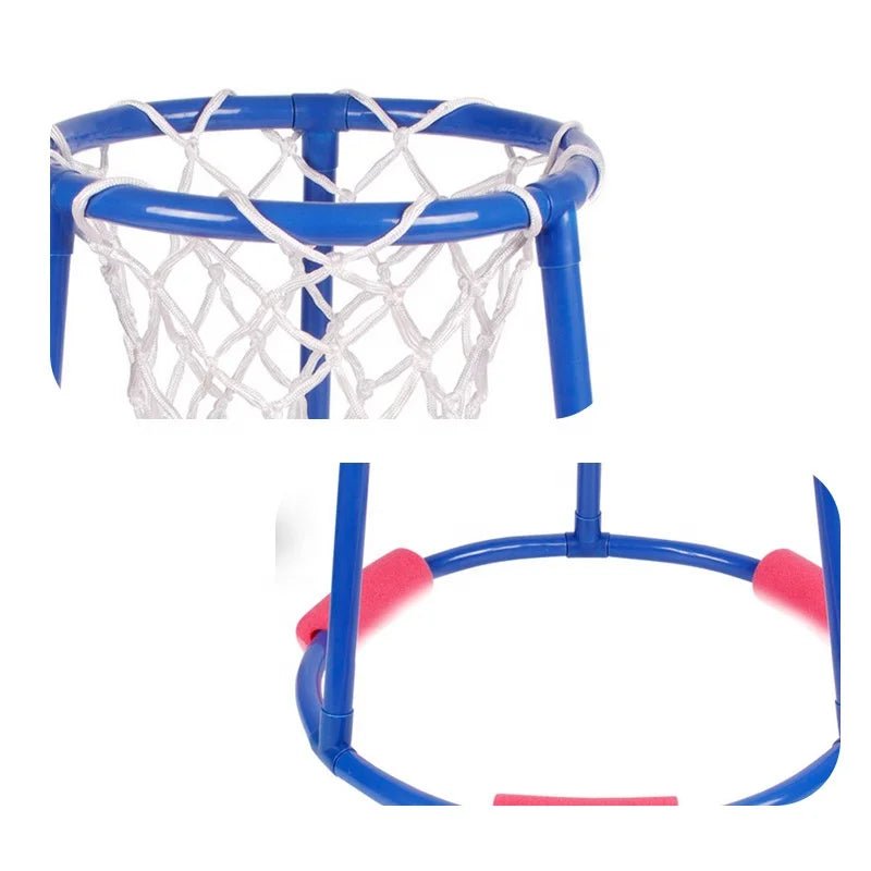 HKM-818643 Floating Water Basketball Hoop Set with Mini Basketballs for Kids and Adults