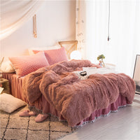 HKM-818771 Korean Mink Velvet Bedding Set - Multiple Sizes Available