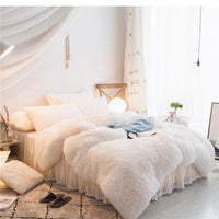 HKM-818771 Korean Mink Velvet Bedding Set - Multiple Sizes Available