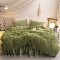 HKM-818771 Korean Mink Velvet Bedding Set - Multiple Sizes Available