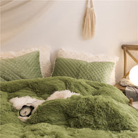 HKM-818771 Korean Mink Velvet Bedding Set - Multiple Sizes Available