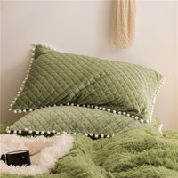HKM-818771 Korean Mink Velvet Bedding Set - Multiple Sizes Available