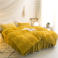 HKM-818771 Korean Mink Velvet Bedding Set - Multiple Sizes Available