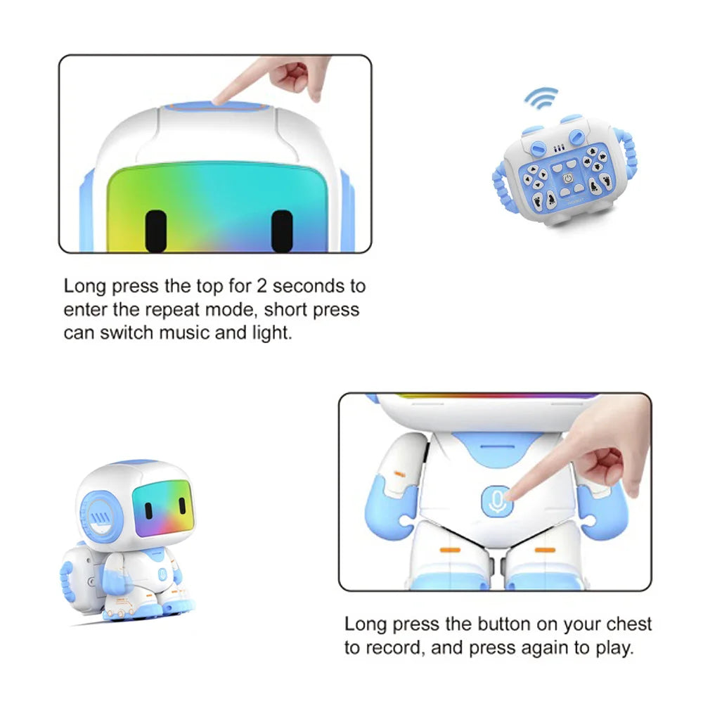 HKM-818963 Intelligent 2.4GHz Wireless Dancing Musical Robot with Color Light for Ages 5 and Up