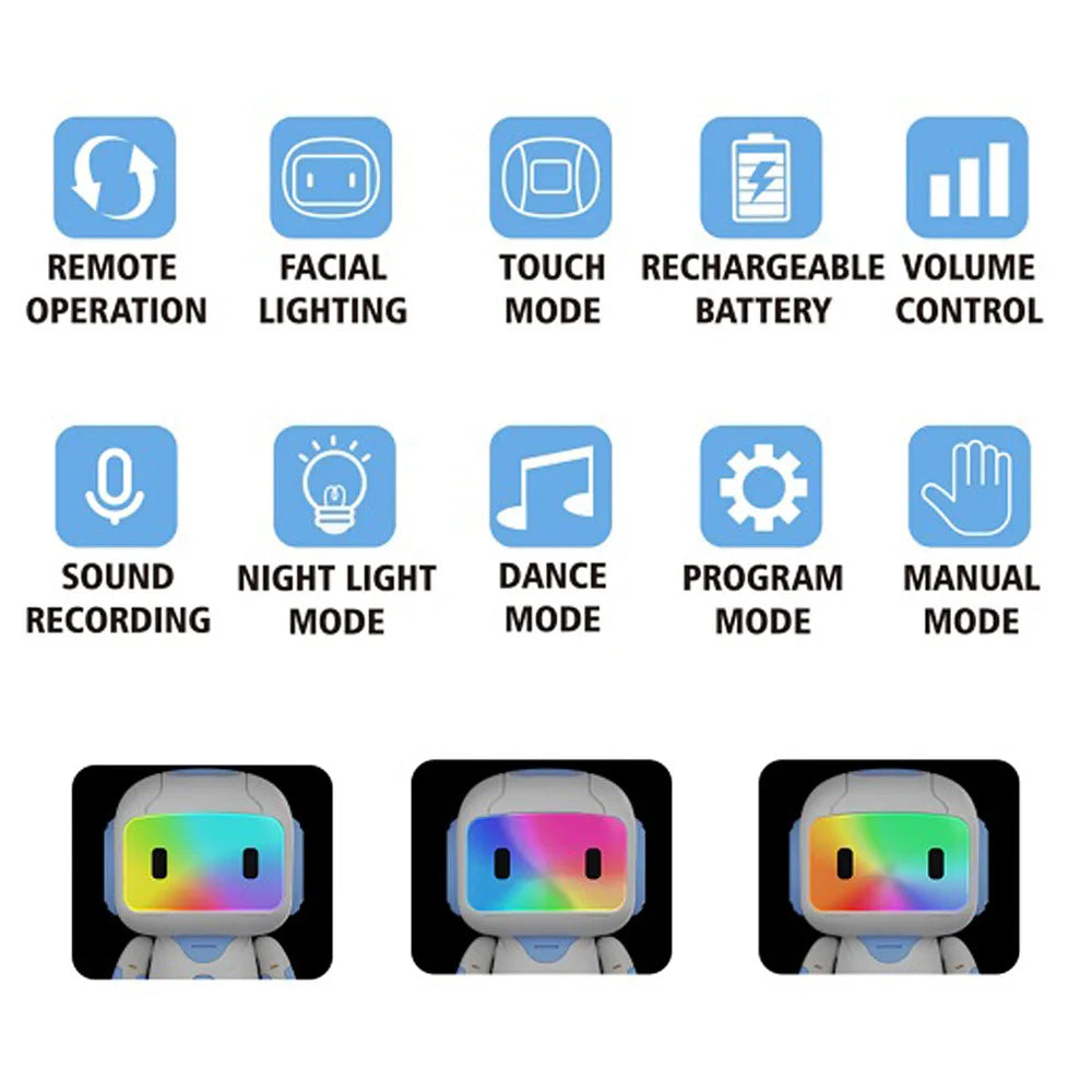 HKM-818963 Intelligent 2.4GHz Wireless Dancing Musical Robot with Color Light for Ages 5 and Up