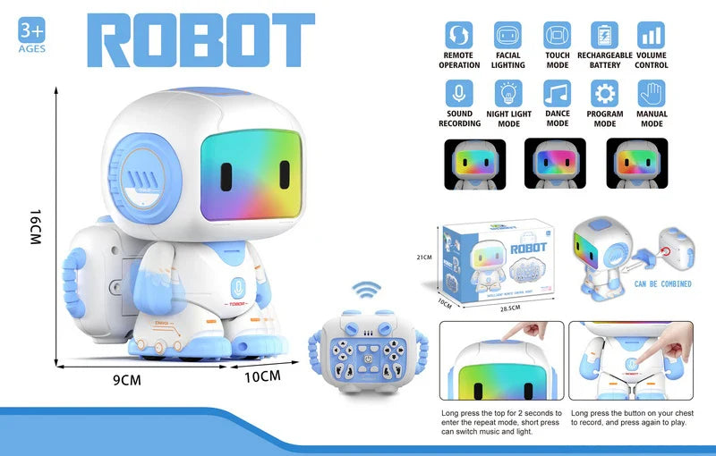 HKM-818963 Intelligent 2.4GHz Wireless Dancing Musical Robot with Color Light for Ages 5 and Up