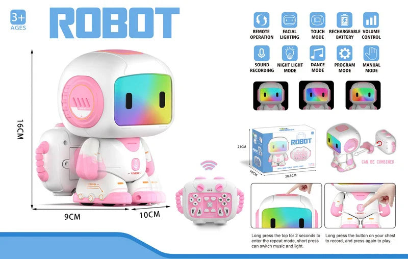 HKM-818963 Intelligent 2.4GHz Wireless Dancing Musical Robot with Color Light for Ages 5 and Up