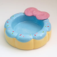 HKM-819027 Cute Cartoon Ceramic Pet Bowl Collection: Lion, Sheep, Panda, & Donut Designs