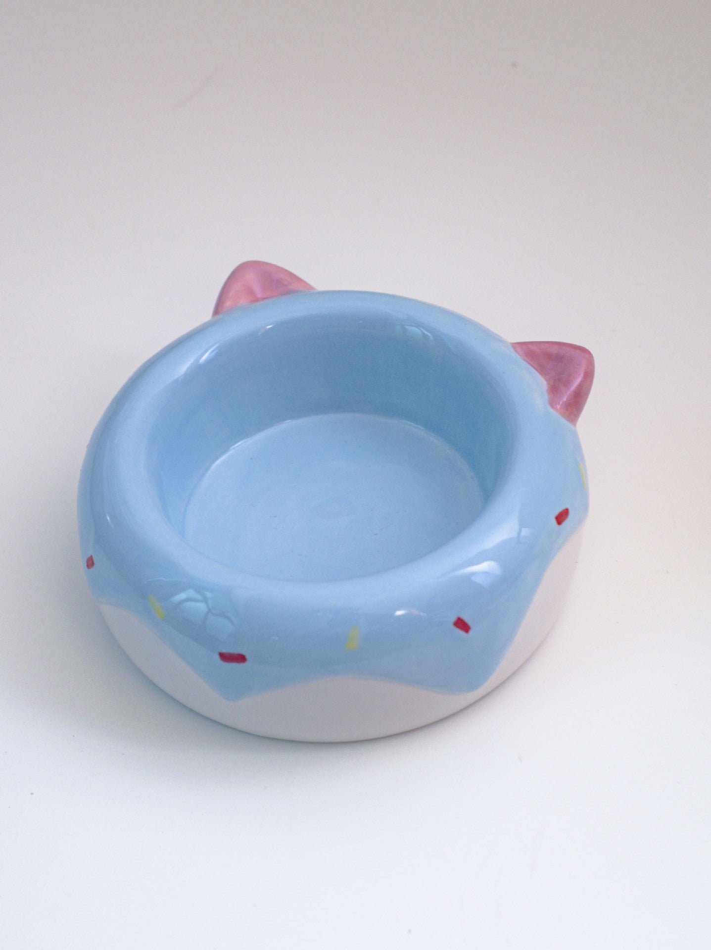 HKM-819027 Cute Cartoon Ceramic Pet Bowl Collection: Lion, Sheep, Panda, & Donut Designs