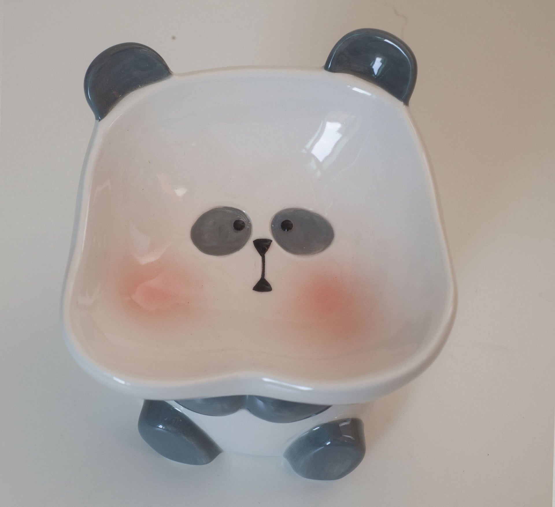 HKM-819027 Cute Cartoon Ceramic Pet Bowl Collection: Lion, Sheep, Panda, & Donut Designs