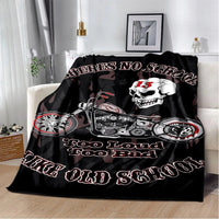 HKM-819155 Horror Skull Pattern Polyester Fiber Blanket for Travel and Home Use - Universal Design for All Seasons