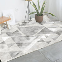 HKM-819219 Modern Rectangle Non-Slip Bedside Blanket Carpet for Living Room and Bedroom