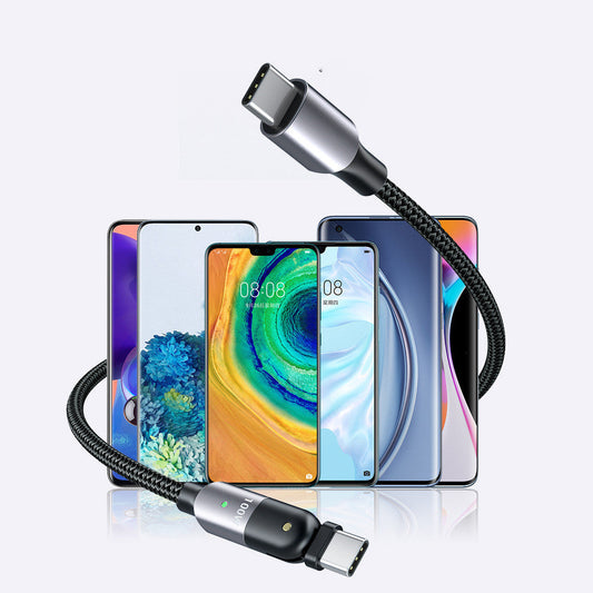 HKM-819539 USB C Car Charger with Single Head Connector and Data Cable Included