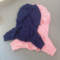HKM-819667 Knitted Warm Sweater for Pets - Four-Leg Design for Autumn and Winter, Multiple Sizes Available