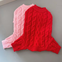 HKM-819667 Knitted Warm Sweater for Pets - Four-Leg Design for Autumn and Winter, Multiple Sizes Available