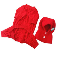 HKM-819667 Knitted Warm Sweater for Pets - Four-Leg Design for Autumn and Winter, Multiple Sizes Available