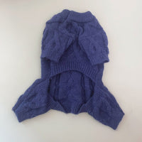 HKM-819667 Knitted Warm Sweater for Pets - Four-Leg Design for Autumn and Winter, Multiple Sizes Available