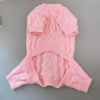 HKM-819667 Knitted Warm Sweater for Pets - Four-Leg Design for Autumn and Winter, Multiple Sizes Available