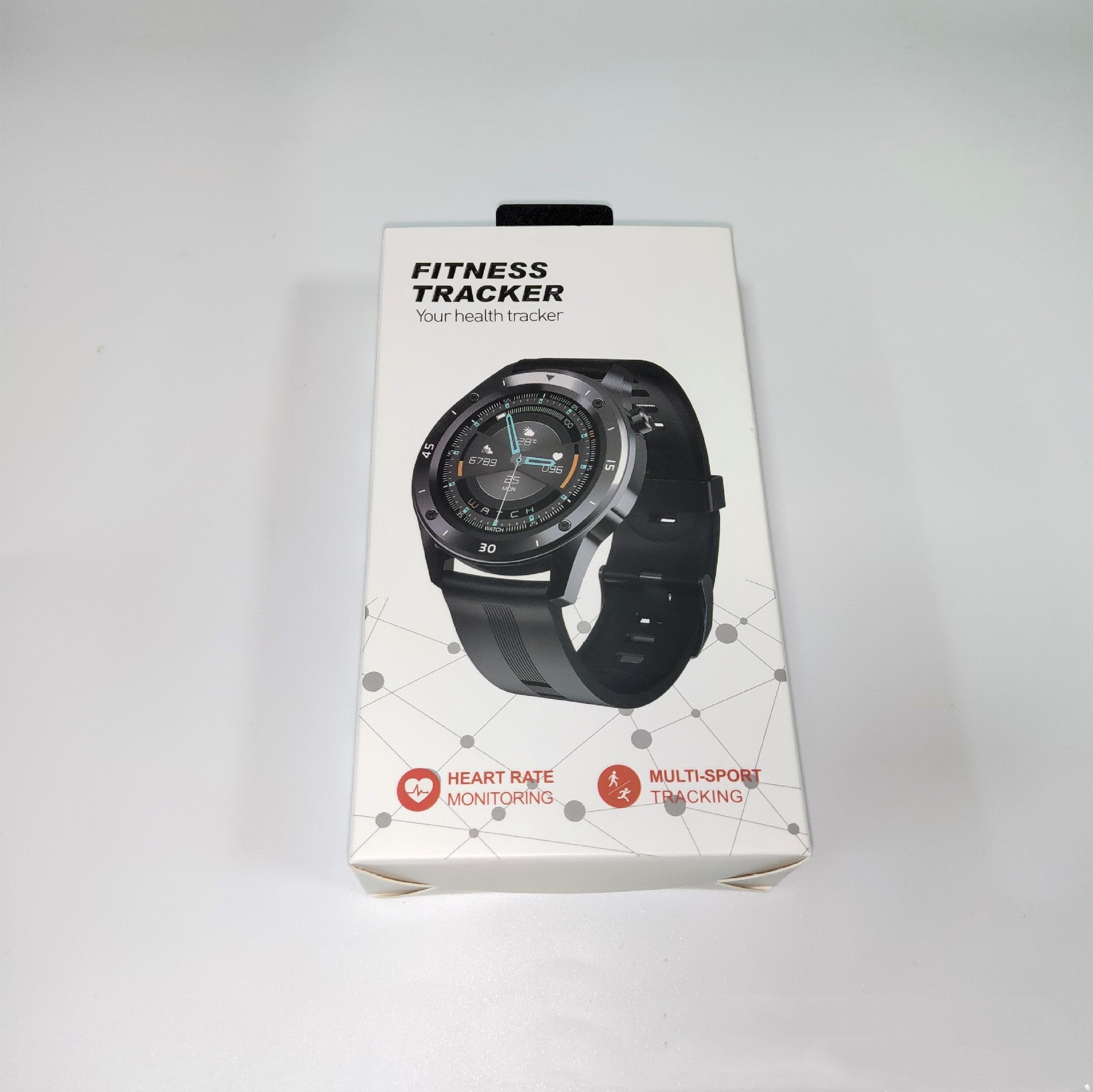 HKM-819667 Waterproof Pedometer Smartwatch Compatible with iOS and Android – 1.54 Inch Touch Screen, Health Tracking, and Social Features