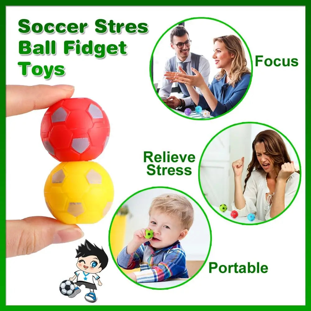 HKM-819795 Custom Plastic Mini Fidget Sensory Spinners - Soccer Football Ball Toys for All Ages