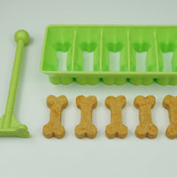 HKM-819923 Three-Dimensional Dog Bone Biscuit Baking Mold in Green