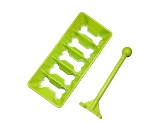 HKM-819923 Three-Dimensional Dog Bone Biscuit Baking Mold in Green