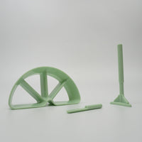 HKM-819923 Three-Dimensional Dog Bone Biscuit Baking Mold in Green