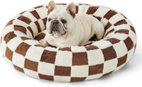 HKM-820115 Round Four Seasons Universal Warm Pet Bed - Removable and Washable Options in Various Plaids, Sizes 50x50 to 90x90 cm