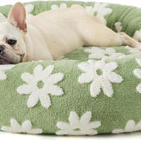 HKM-820115 Round Four Seasons Universal Warm Pet Bed - Removable and Washable Options in Various Plaids, Sizes 50x50 to 90x90 cm