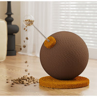 HKM-820179 Cat Scratch and Tumbling Toy with Grasping Balls and Hemp Rope Structure