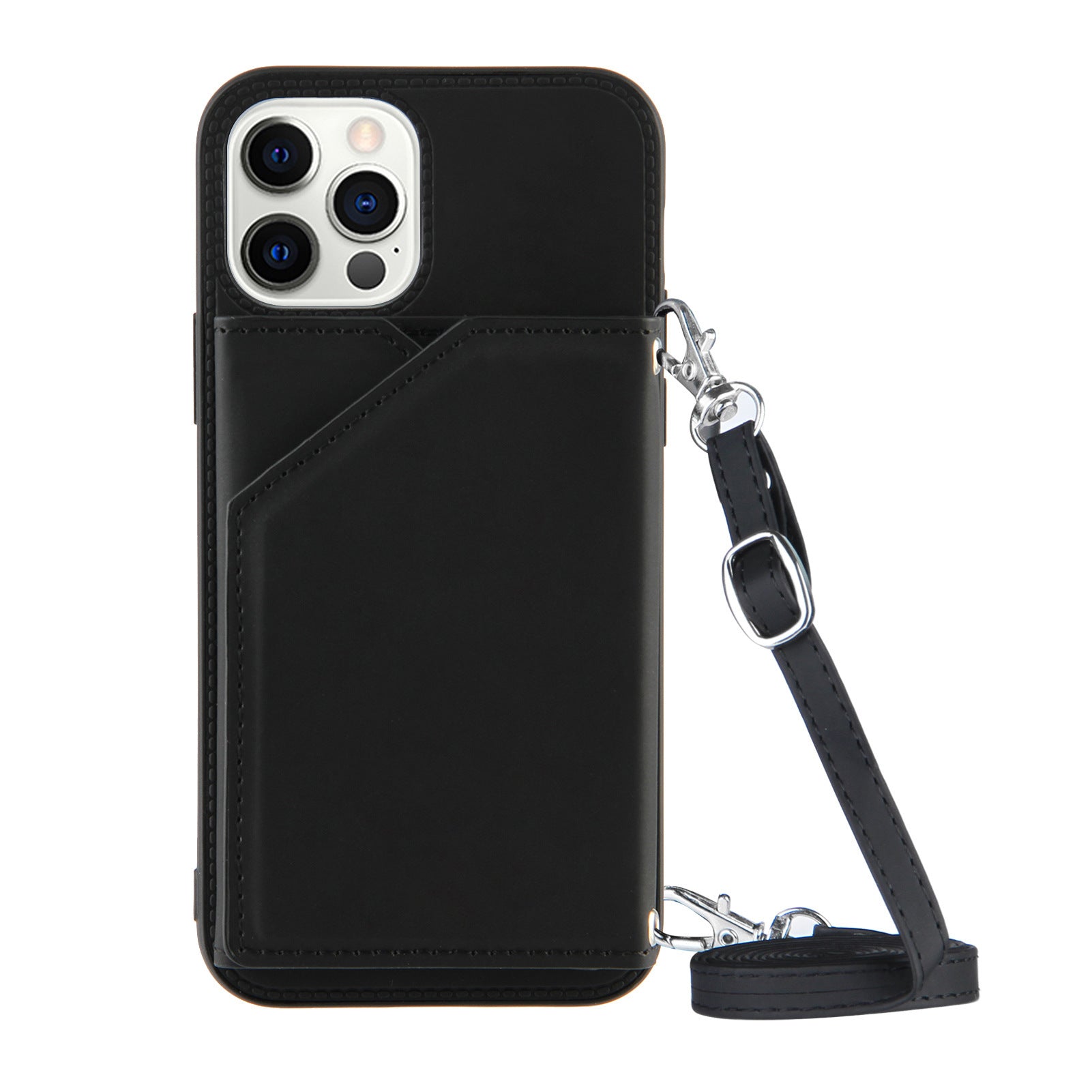 HKM-820243 iPhone Card Holster Flip Business TPU Cover in Multiple Colors