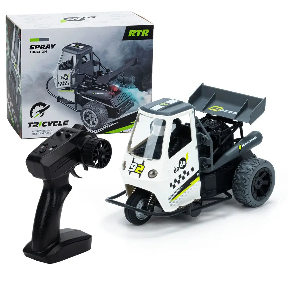 HKM-820563 Remote Control Spray Tricycle Toy for Kids - 22KM/H Stunt Motorcycle, Fun Indoor-Outdoor Play, Ages 5 and Up