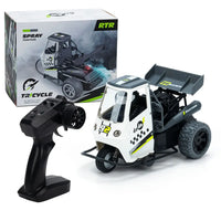 HKM-820563 Remote Control Spray Tricycle Toy for Kids - 22KM/H Stunt Motorcycle, Fun Indoor-Outdoor Play, Ages 5 and Up
