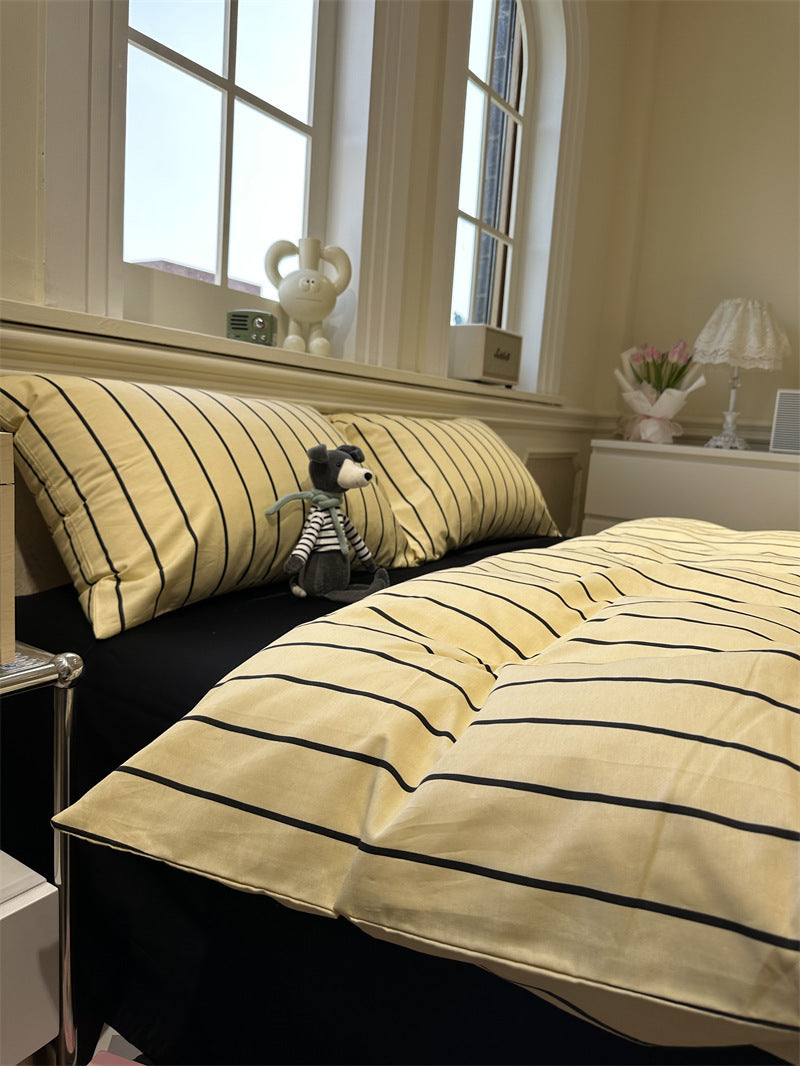 HKM-820627 Bohemian Cotton Geometric Bed Sheet Set – Available in 1.2m and 1.5m Sizes
