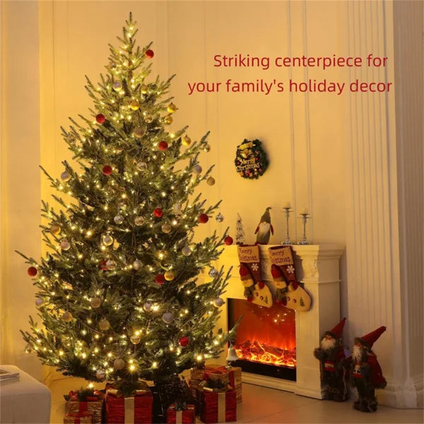 KTX-820755 Customizable 9 ft Eco-Friendly Christmas Tree with Metal Stand for Holiday Displays