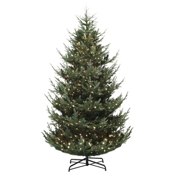 KTX-820755 Customizable 9 ft Eco-Friendly Christmas Tree with Metal Stand for Holiday Displays